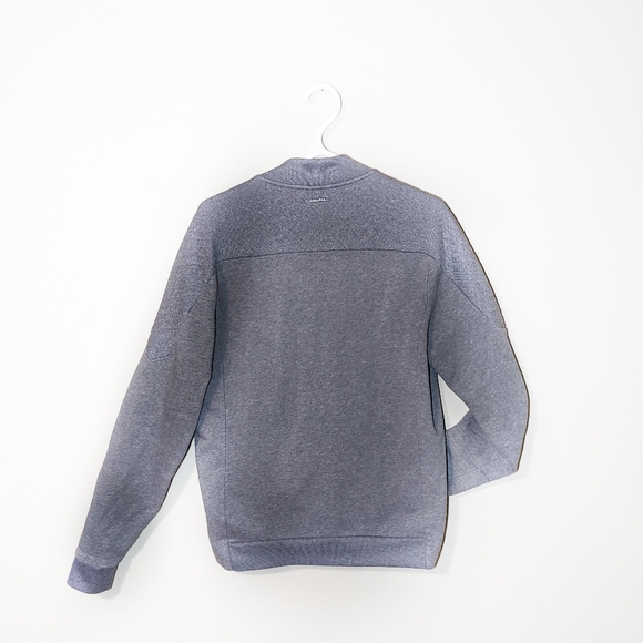 CALVIN KLEIN GREY FULL-ZIP MEN'S SWEATSHIRT - Picture 3 of 9